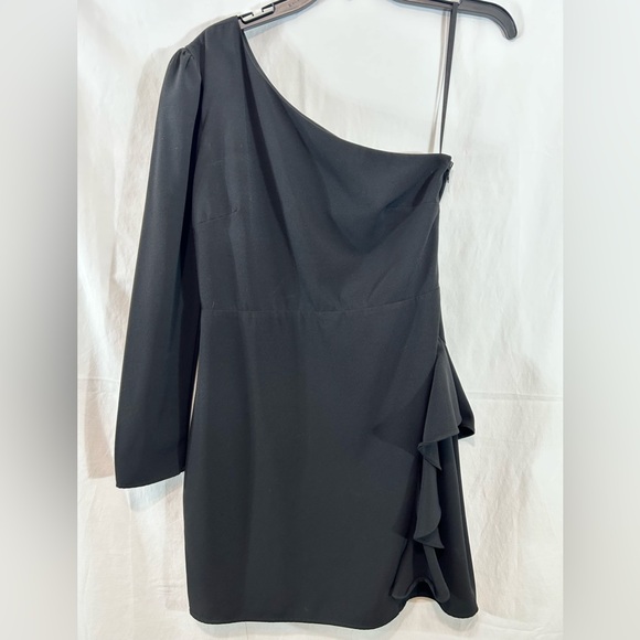 Lovers + Friends Jett Mini One-Shoulder Black‎ Dress Small - Picture 3 of 13